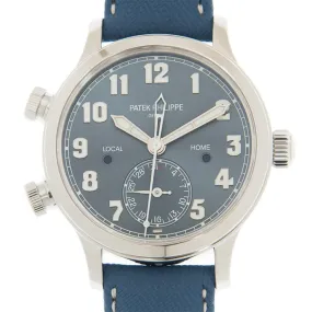 Patek Philippe Calatrava Pilot Travel Time Automatic 'Singapore' Blue Dial Watch 7234A-001