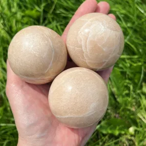 Peach Moonstone Sphere