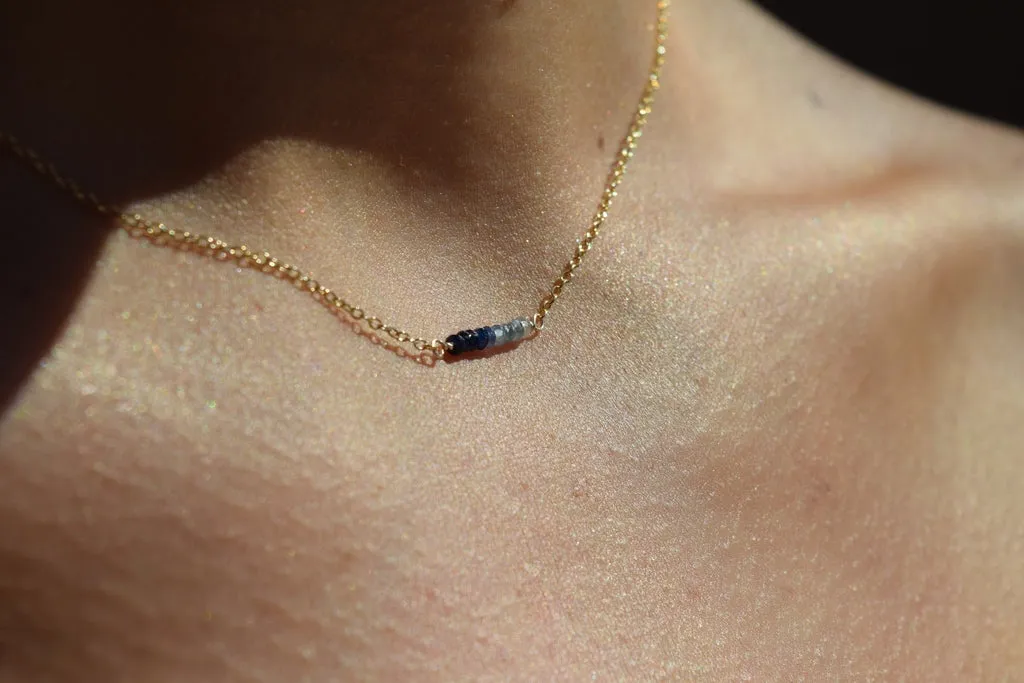 Peridot Bar Necklace - August