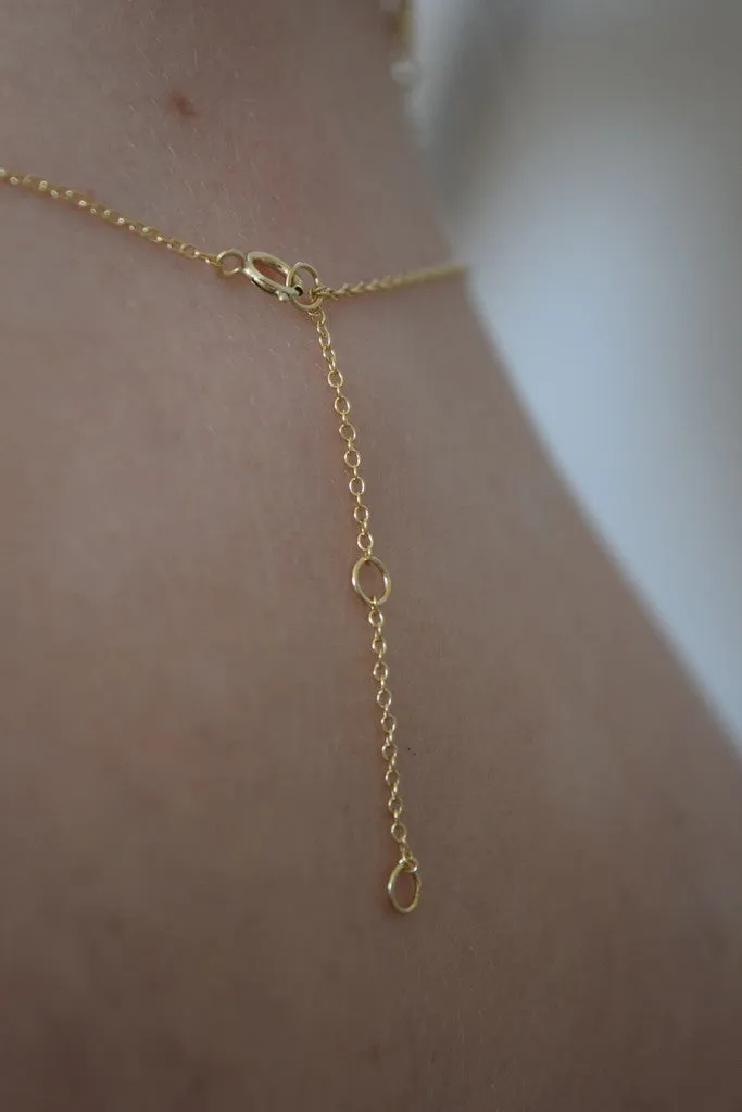 Peridot Bar Necklace - August