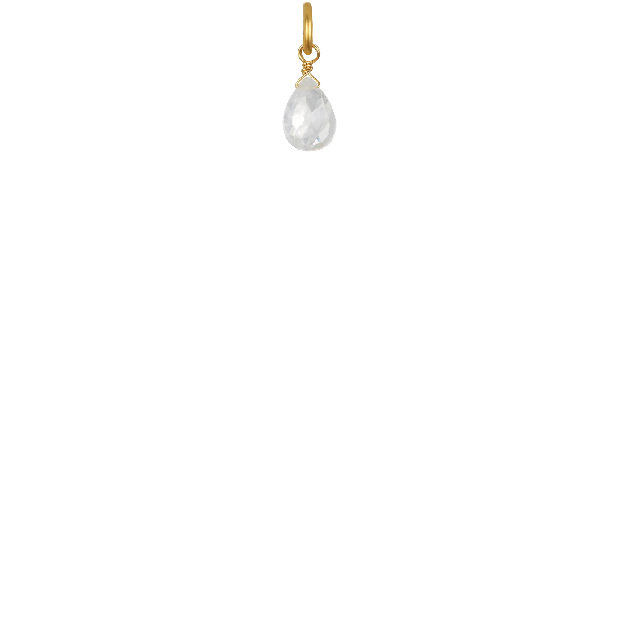 Rainbow Moonstone Briolette- June Birthstone
