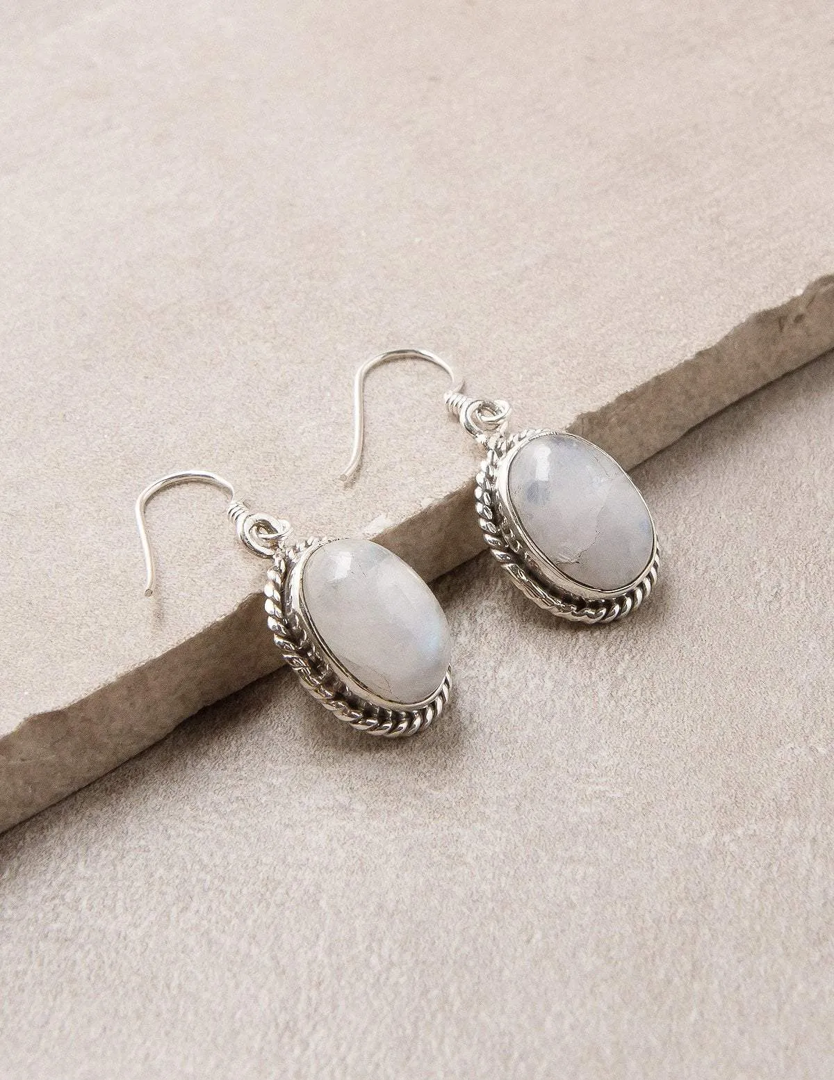 Rainbow Moonstone Earrings