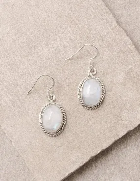 Rainbow Moonstone Earrings