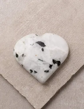 Rainbow Moonstone Gemstone Heart