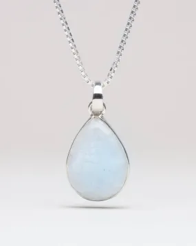 Rainbow Moonstone Mini Pendant Necklace