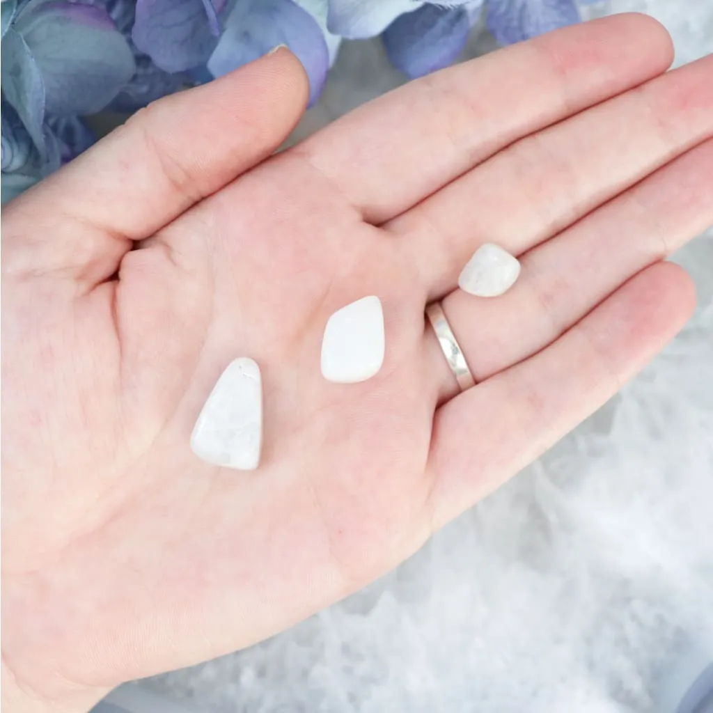 Rainbow Moonstone Mini Tumble Set
