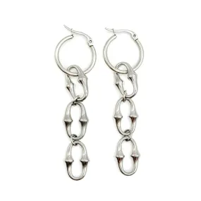 Revenant Chain Hoop Earrings