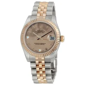 Rolex Datejust Lady 31 Gold Dust Dial Stainless Steel and 18K Everose Gold Jubilee Bracelet Automatic Watch 178271GDDJ