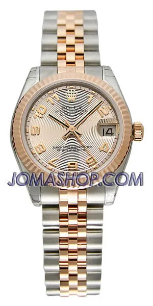 Rolex Datejust Lady 31 Silver Dial Stainless Steel and 18K Everose Gold Jubilee Bracelet Automatic Watch 178271SAJ