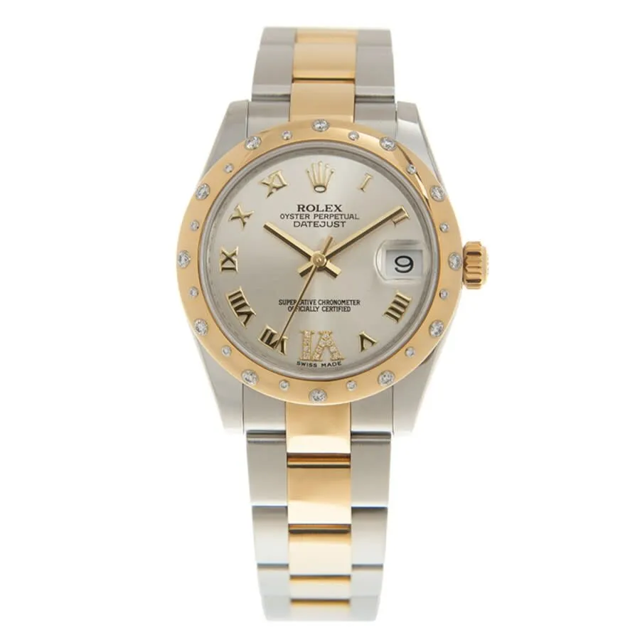 Rolex Datejust Lady 31 Silver Dial Stainless Steel and 18K Yellow Gold Oyster Bracelet Automatic Watch 178343GRDO