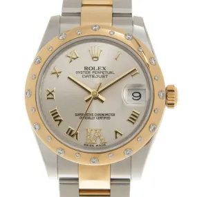 Rolex Datejust Lady 31 Silver Dial Stainless Steel and 18K Yellow Gold Oyster Bracelet Automatic Watch 178343GRDO