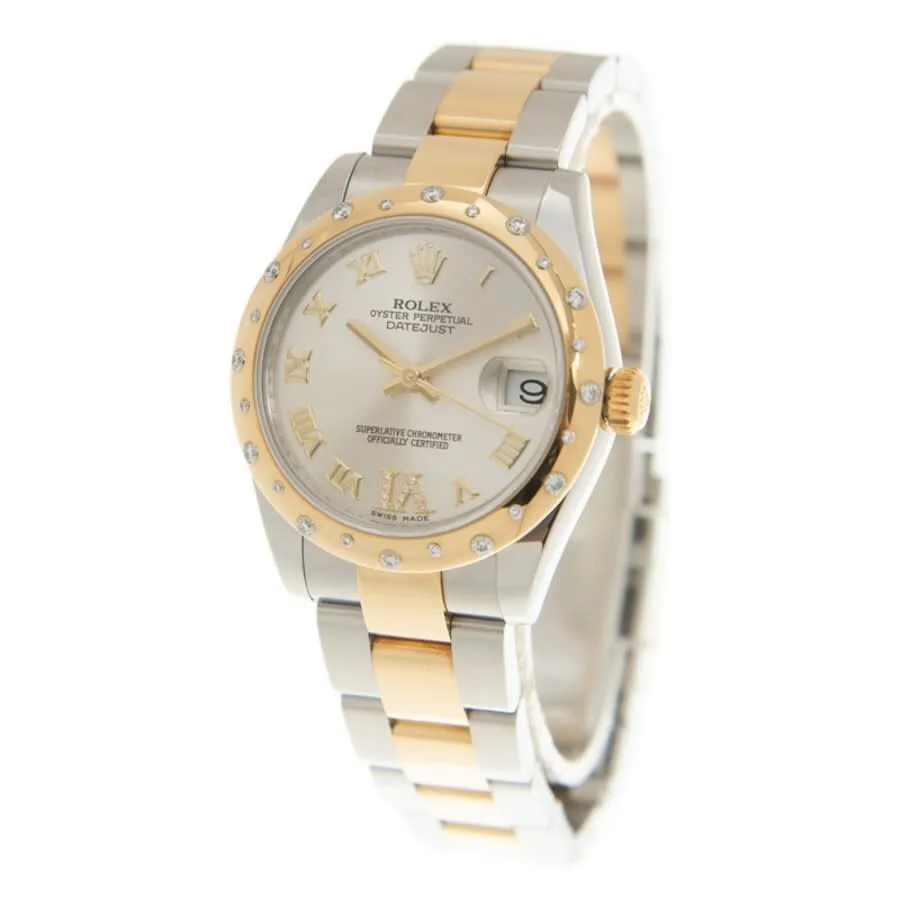 Rolex Datejust Lady 31 Silver Dial Stainless Steel and 18K Yellow Gold Oyster Bracelet Automatic Watch 178343GRDO