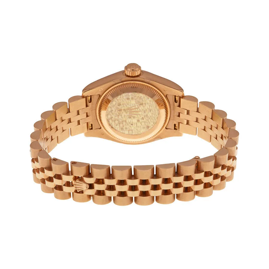 Rolex Lady Datejust 26 Champagne Dial 18K Pink Gold Jubilee Bracelet Automatic Watch 179175CRJ