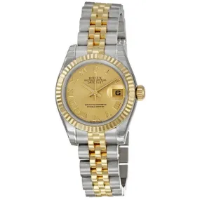 Rolex Lady Datejust 26 Champagne Dial Stainless Steel and 18K Yellow Gold Jubilee Bracelet Automatic Watch 179173CRJ