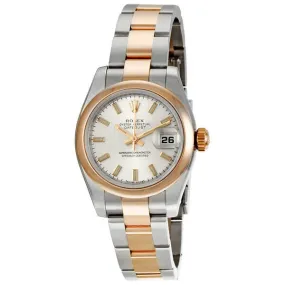 Rolex Lady Datejust 26 Silver Dial Stainless Steel and 18K Everose Gold Oyster Bracelet Automatic Watch 179161SSO