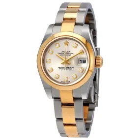 Rolex Lady Datejust 26 Silver Dial Stainless Steel and 18K Yellow Gold Oyster Bracelet Automatic Watch 179163SDO
