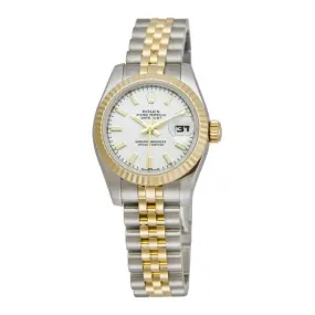 Rolex Lady Datejust 26 White Dial Stainless Steel and 18K Yellow Gold Jubilee Bracelet Automatic Watch 179173WSJ