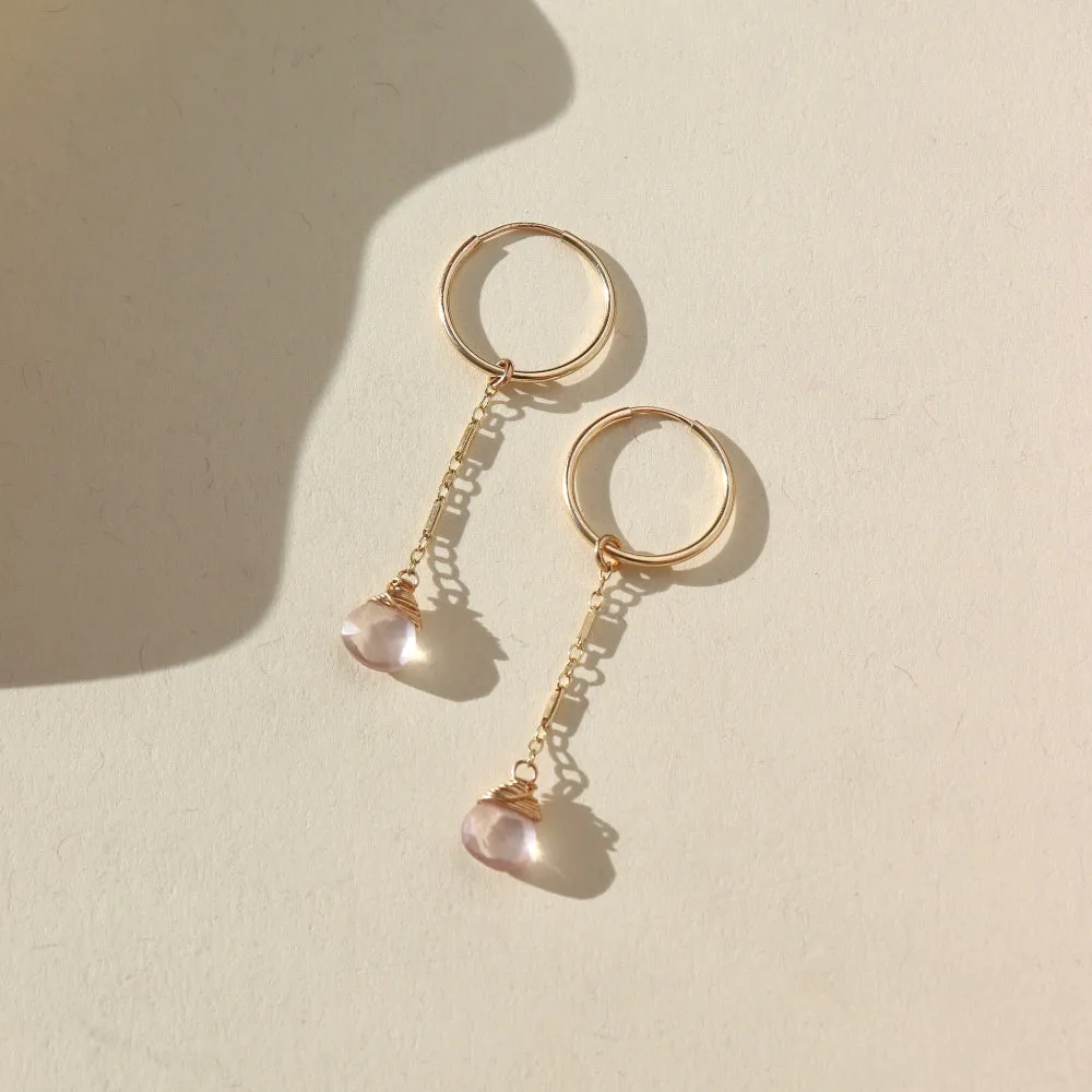 Rose Quartz Marisol Earrings
