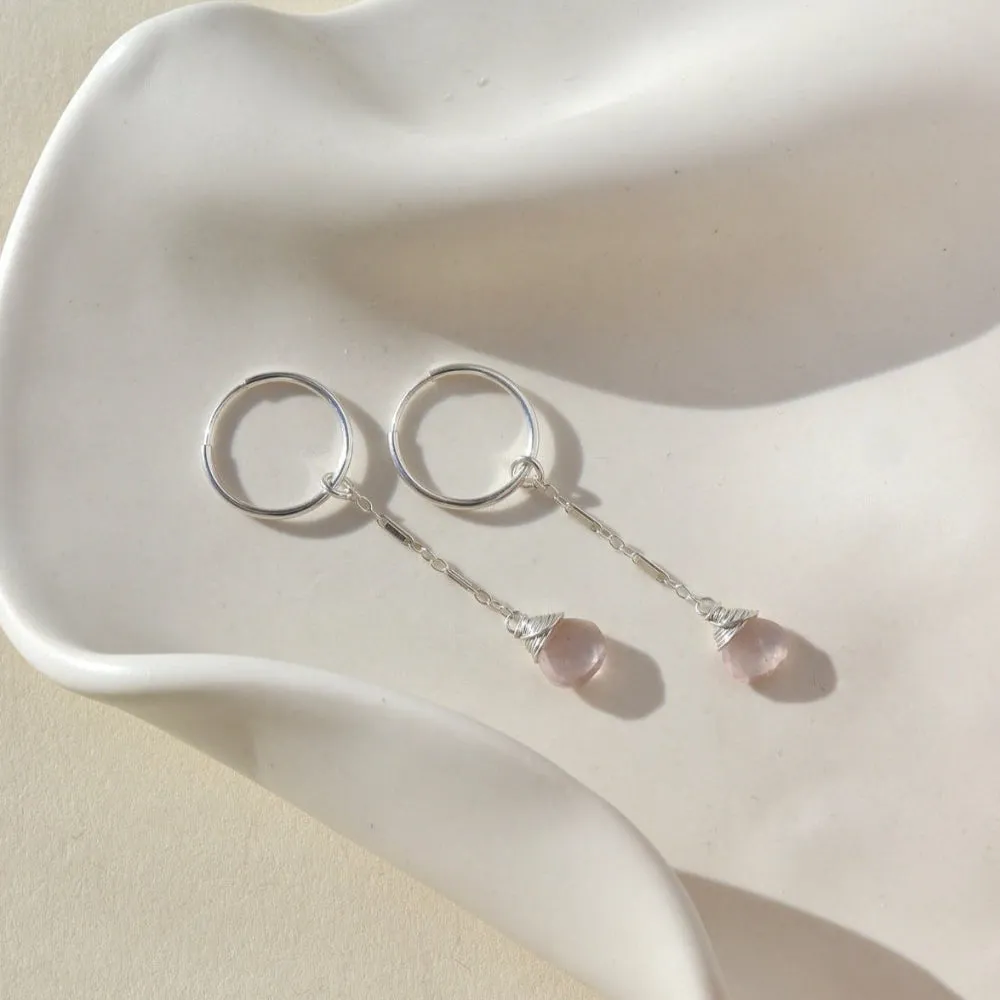 Rose Quartz Marisol Earrings