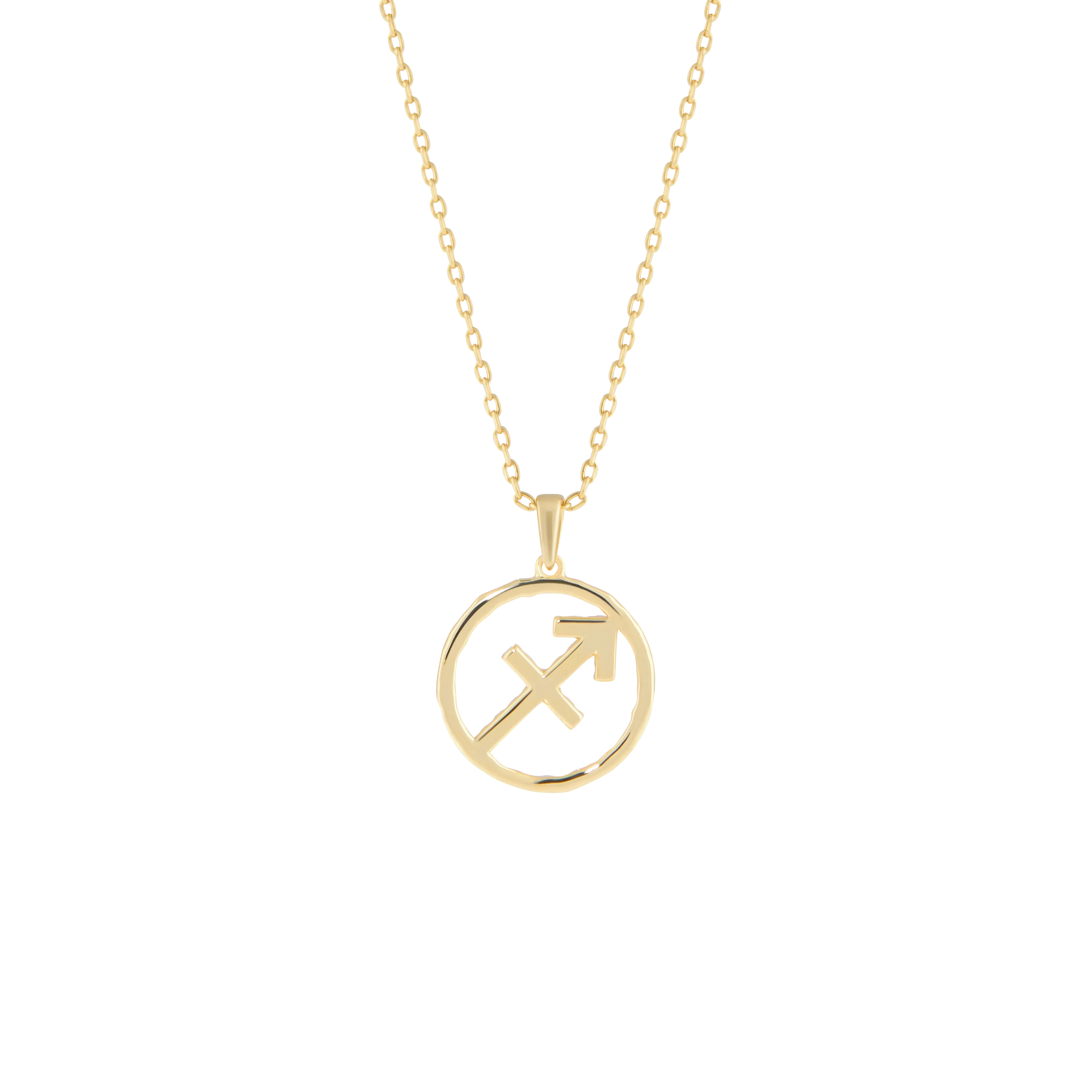 Sagittarius medallion pendant necklace