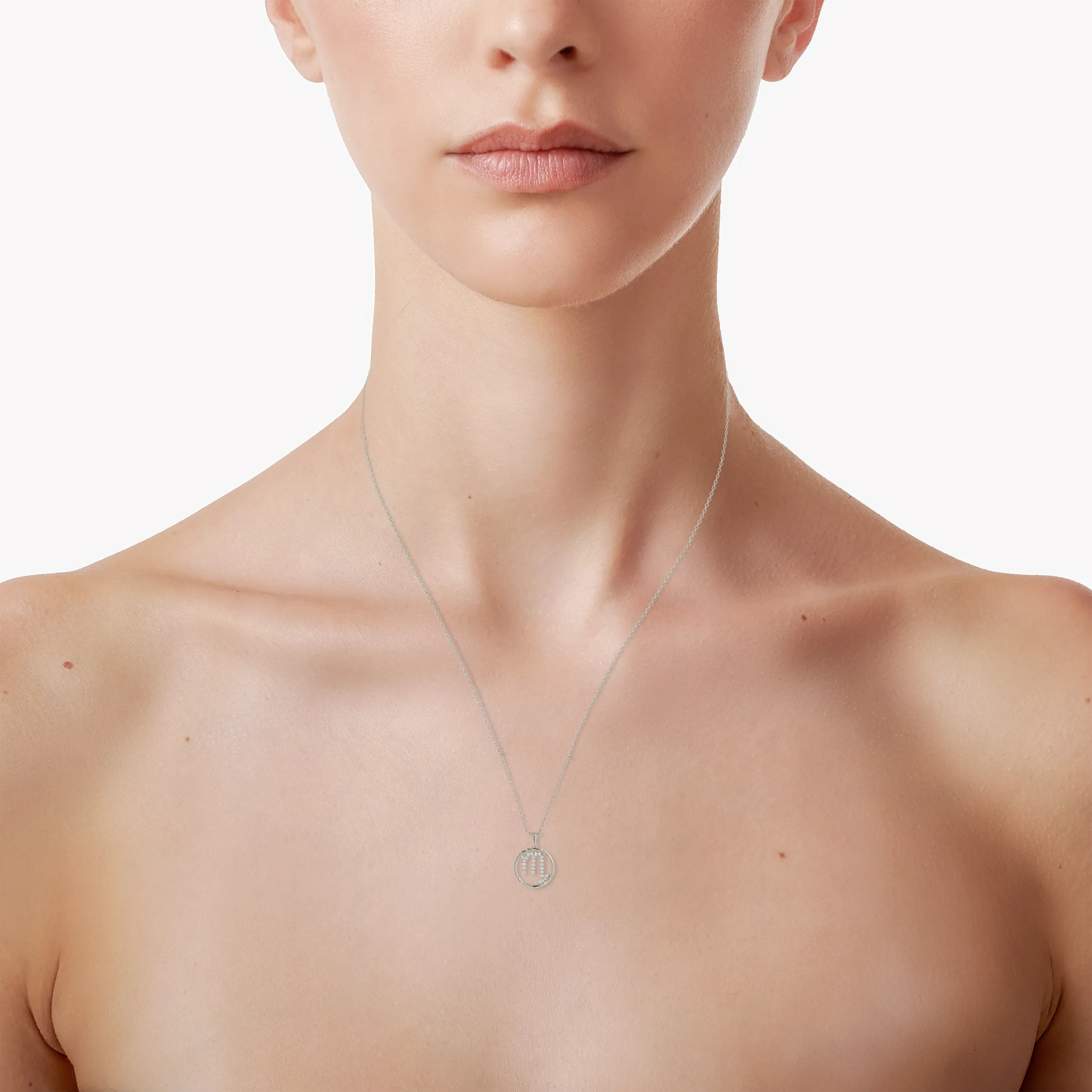 Scorpio medallion pendant necklace