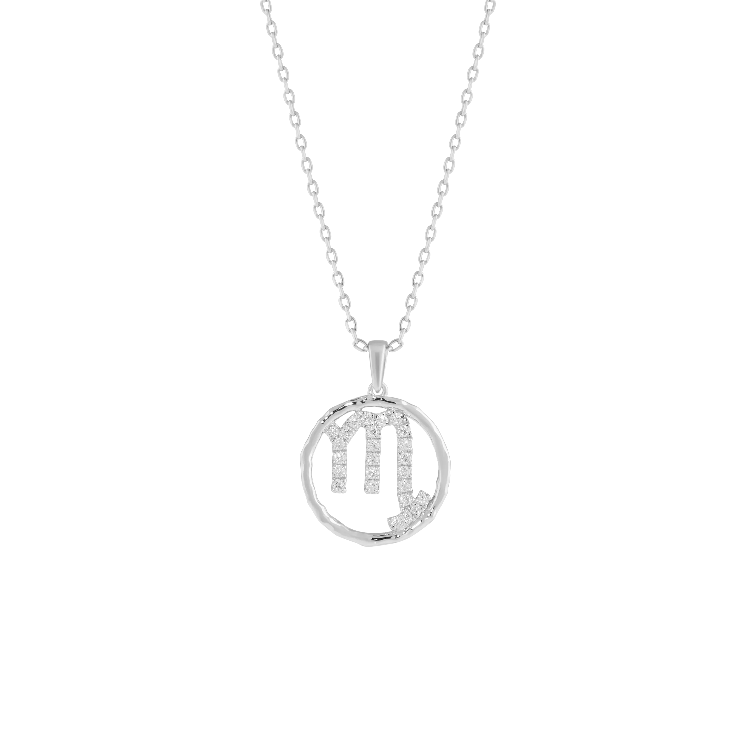 Scorpio medallion pendant necklace