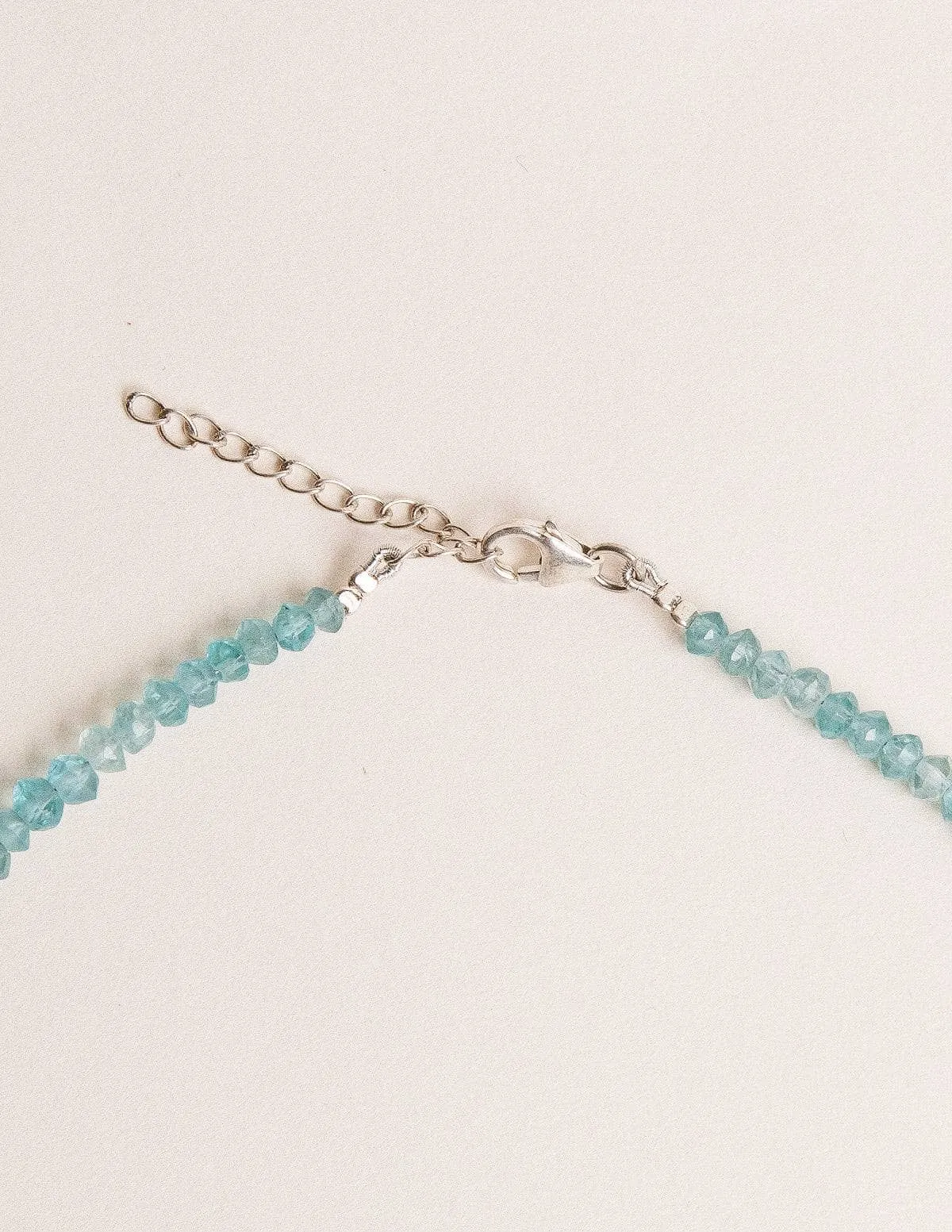 Shattuckite, Moonstone and Blue Apatite Beaded Necklace - One of a Kind