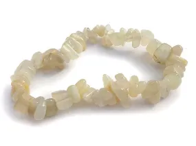 Single Strand Chip Bracelet - Rainbow Moonstone