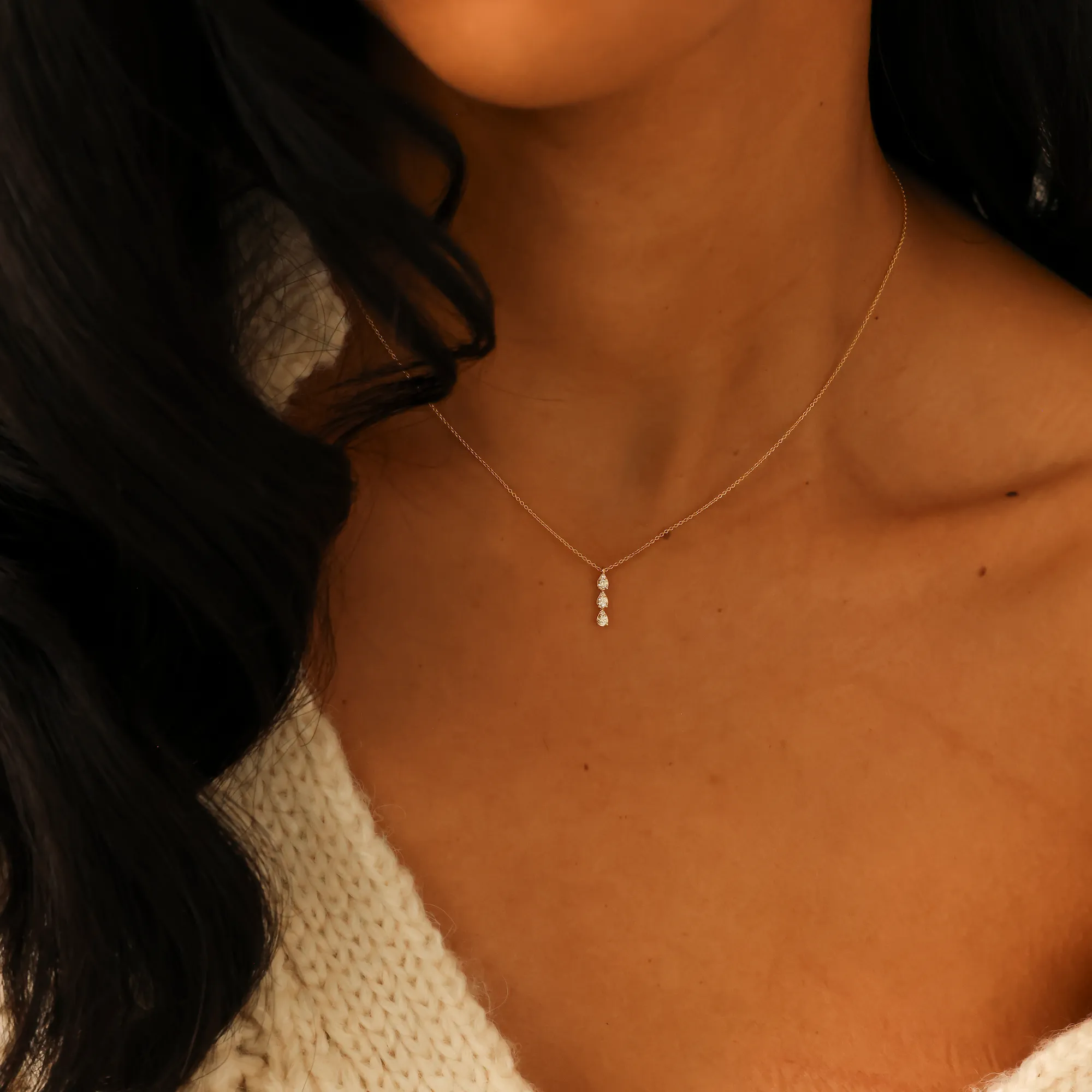Sophia Ryan Triple Teardrop Necklace