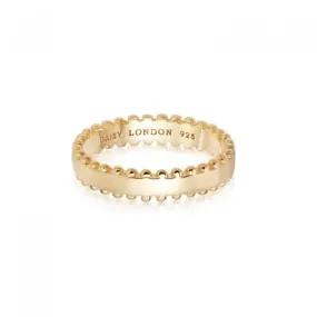 Stacked Beaded Band 18ct Gold Plated Ring SRB9006_GP