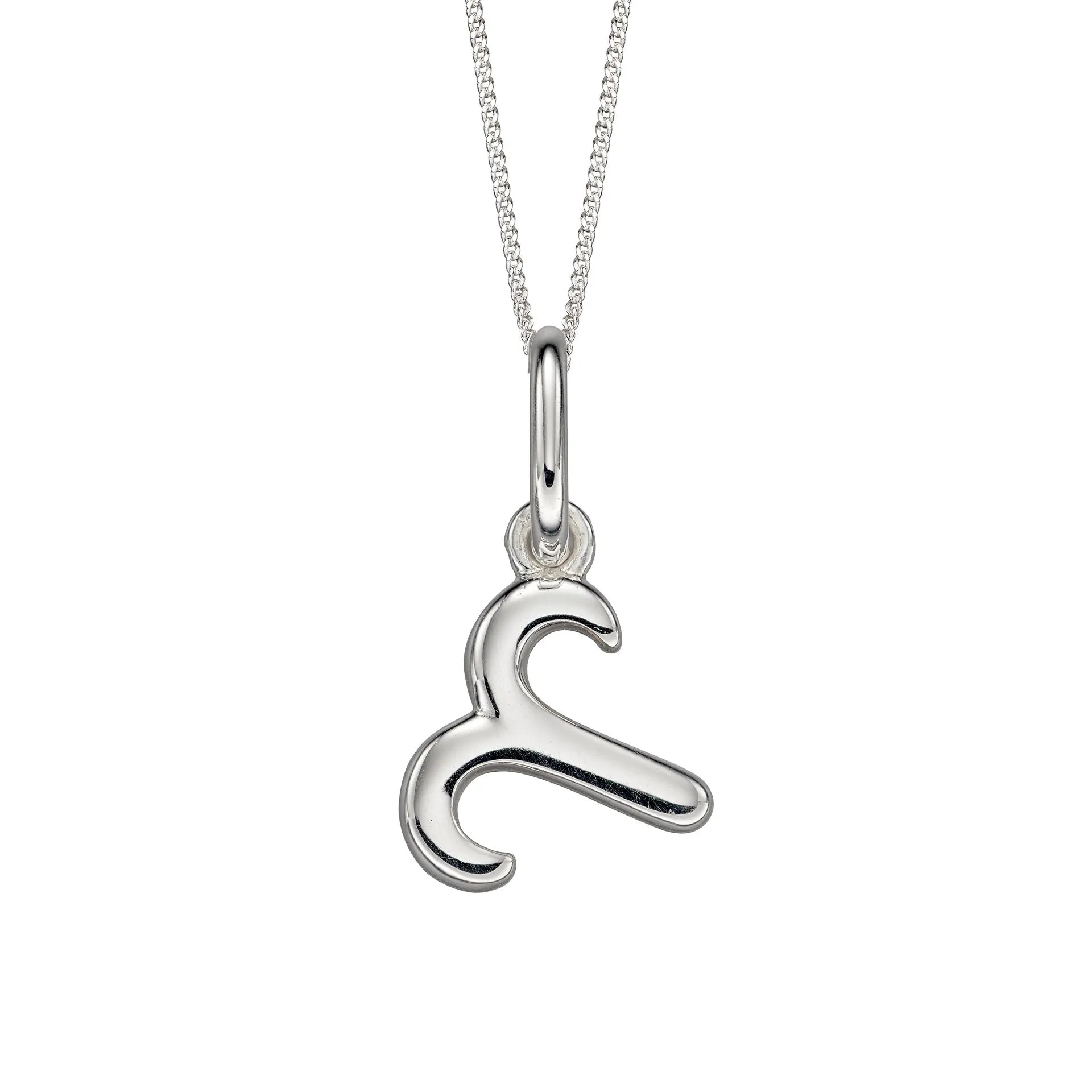 Sterling Silver Aries Zodiac Necklace
