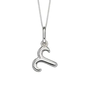 Sterling Silver Aries Zodiac Necklace