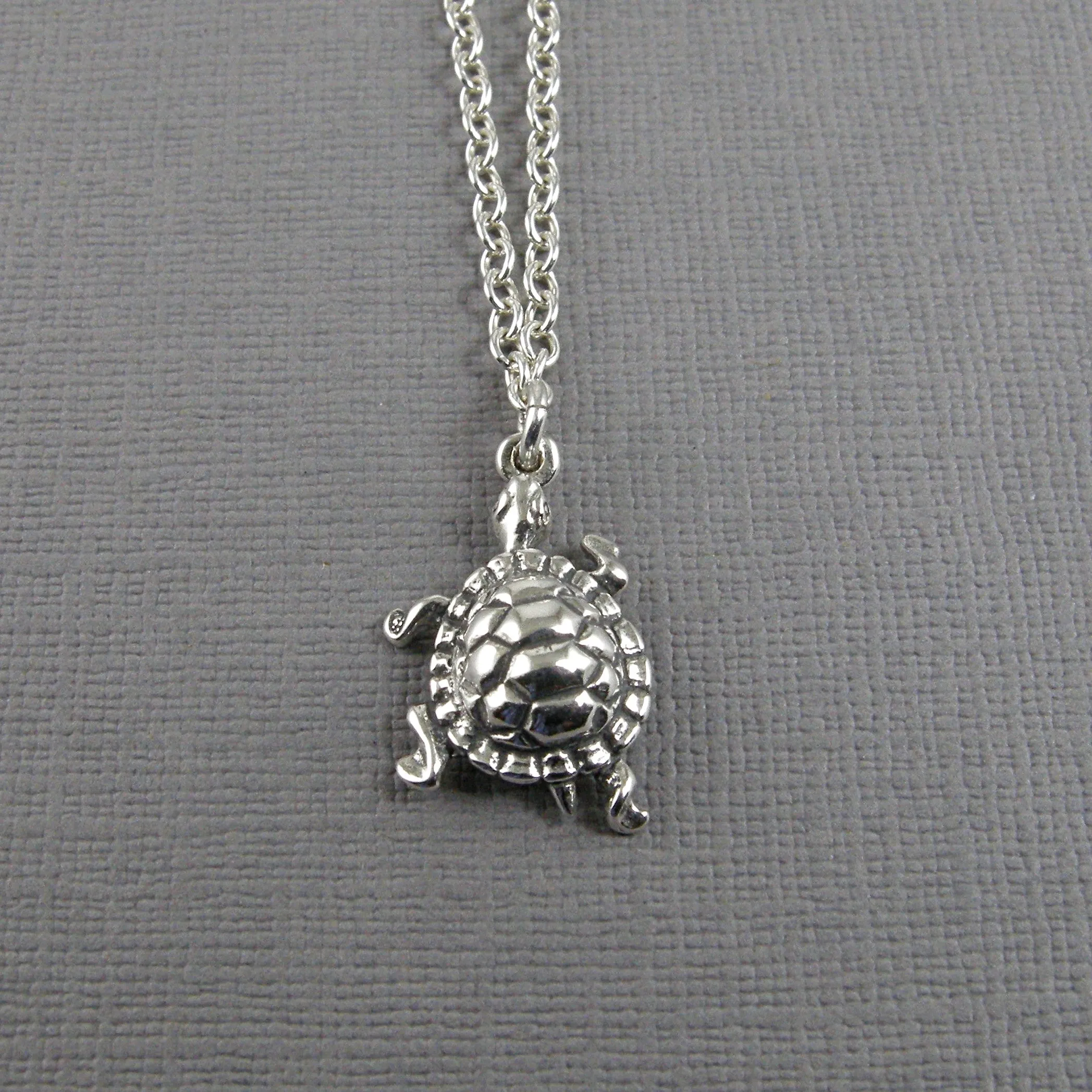Sterling Silver Turtle Anklet, Sterling Silver Chain Anklet, Turtle Ankle Bracelet