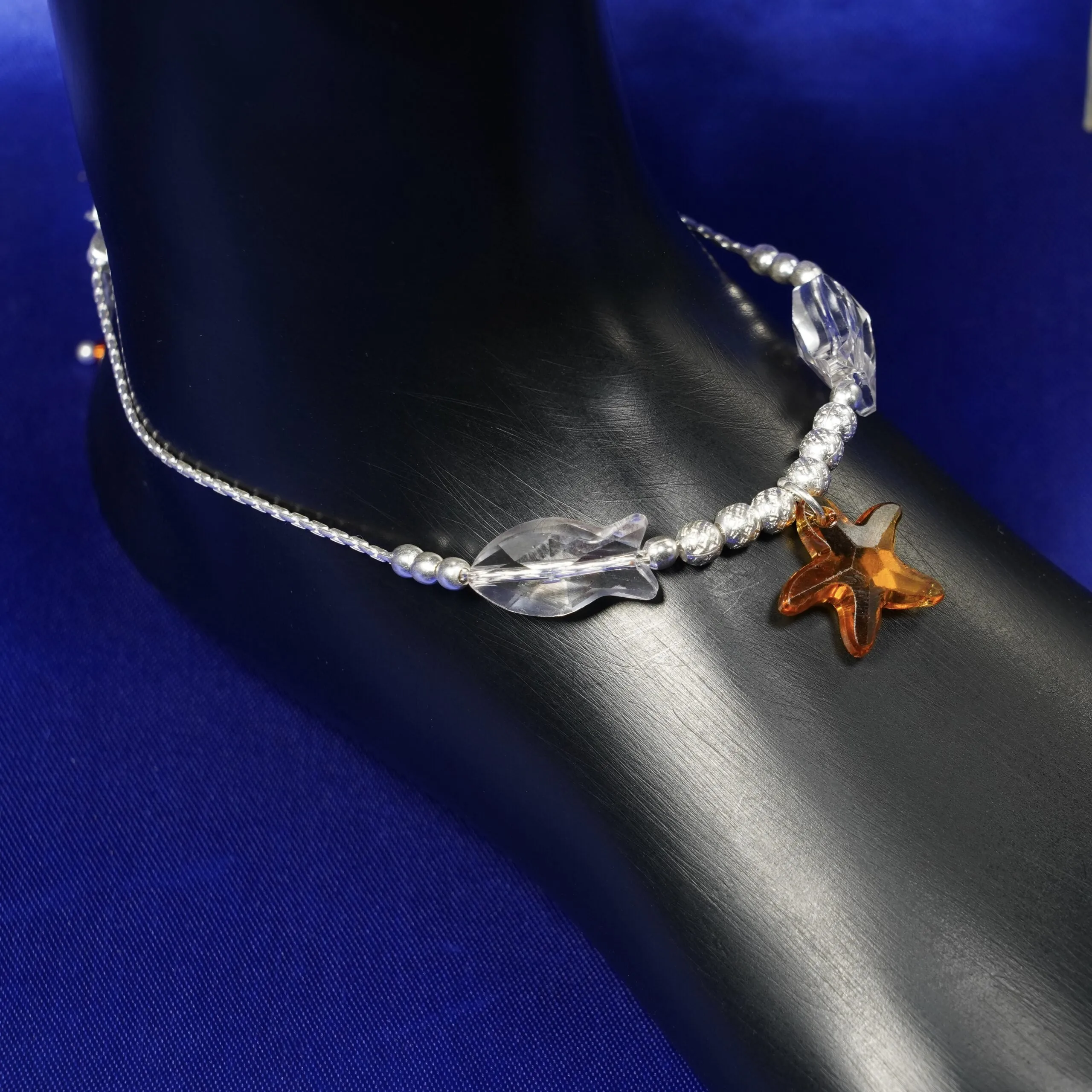 Swarovski silver Anklet