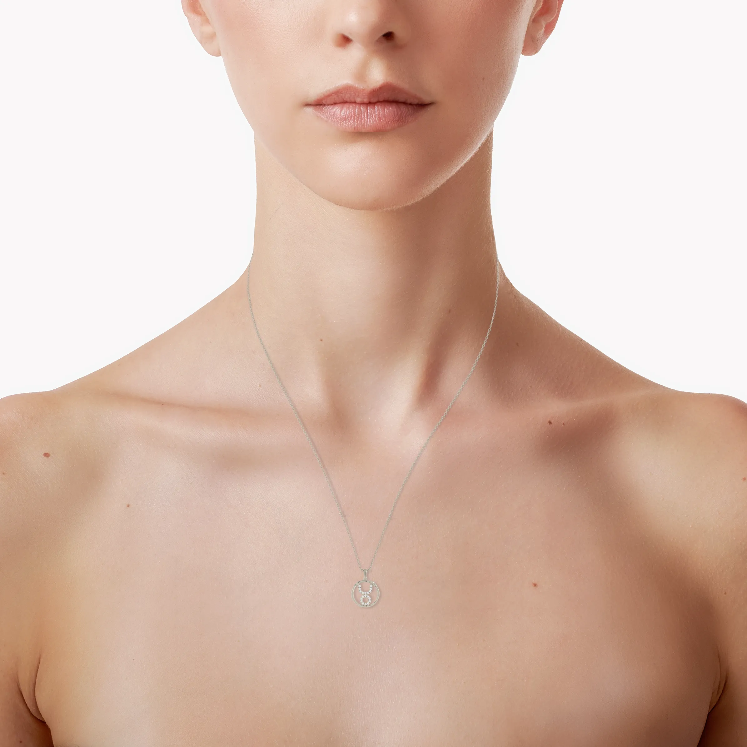 Taurus medallion pendant necklace