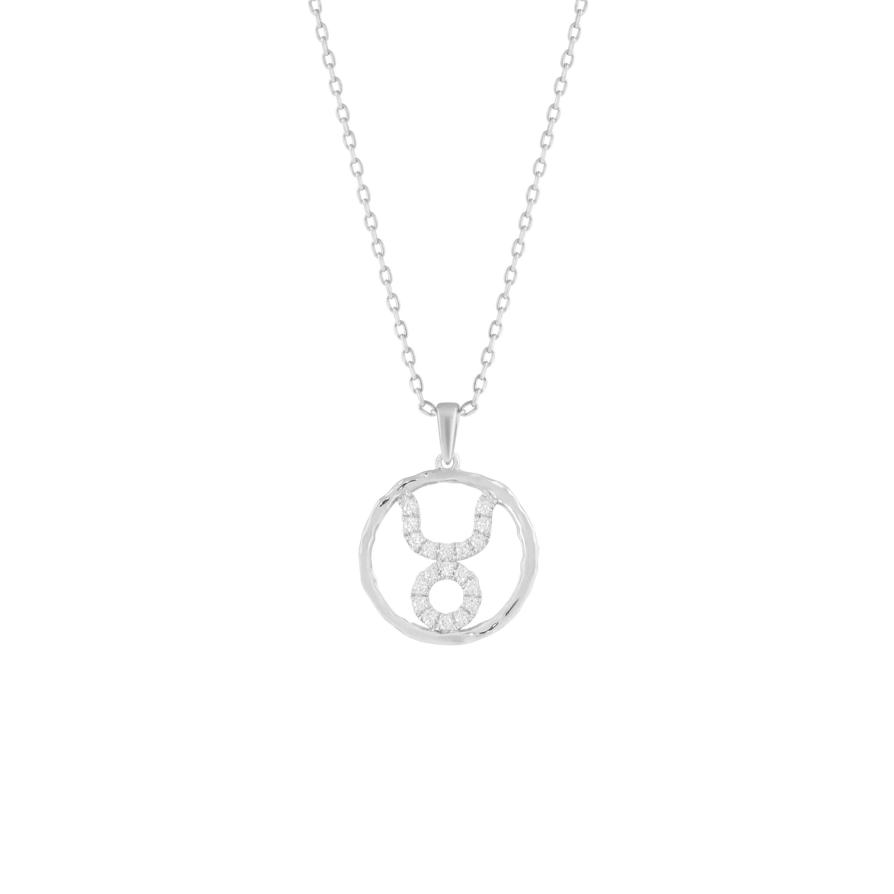 Taurus medallion pendant necklace