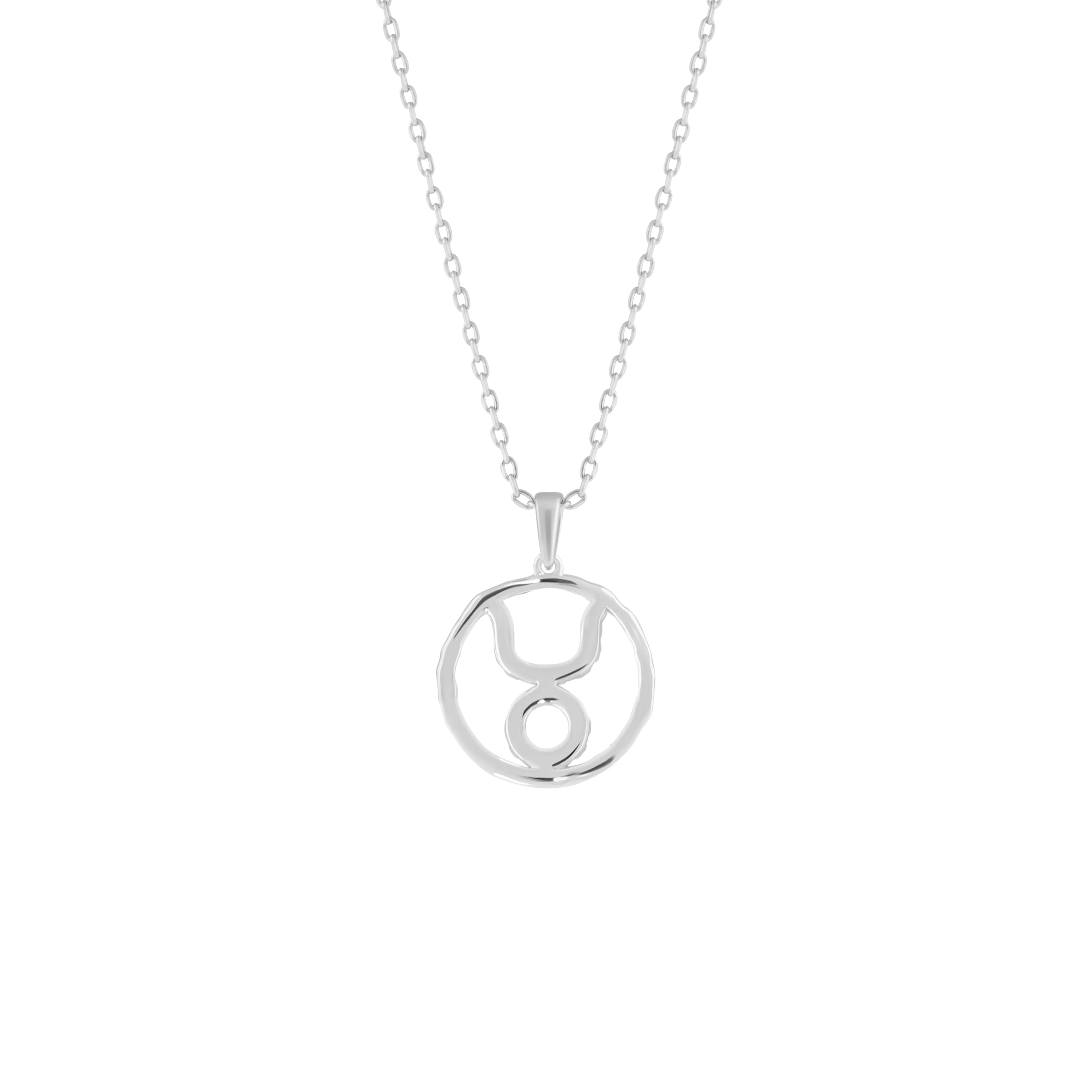 Taurus medallion pendant necklace