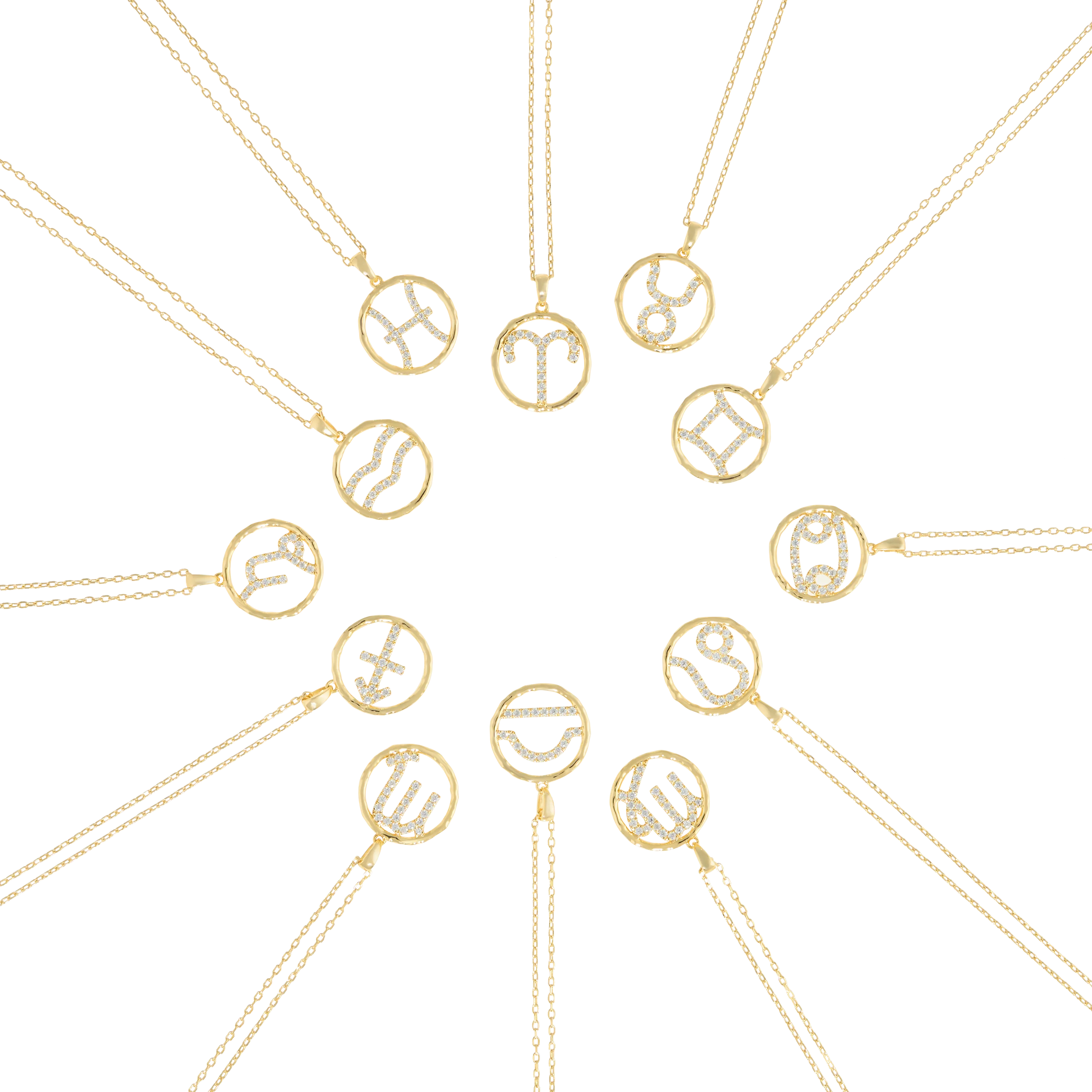 Taurus medallion pendant necklace