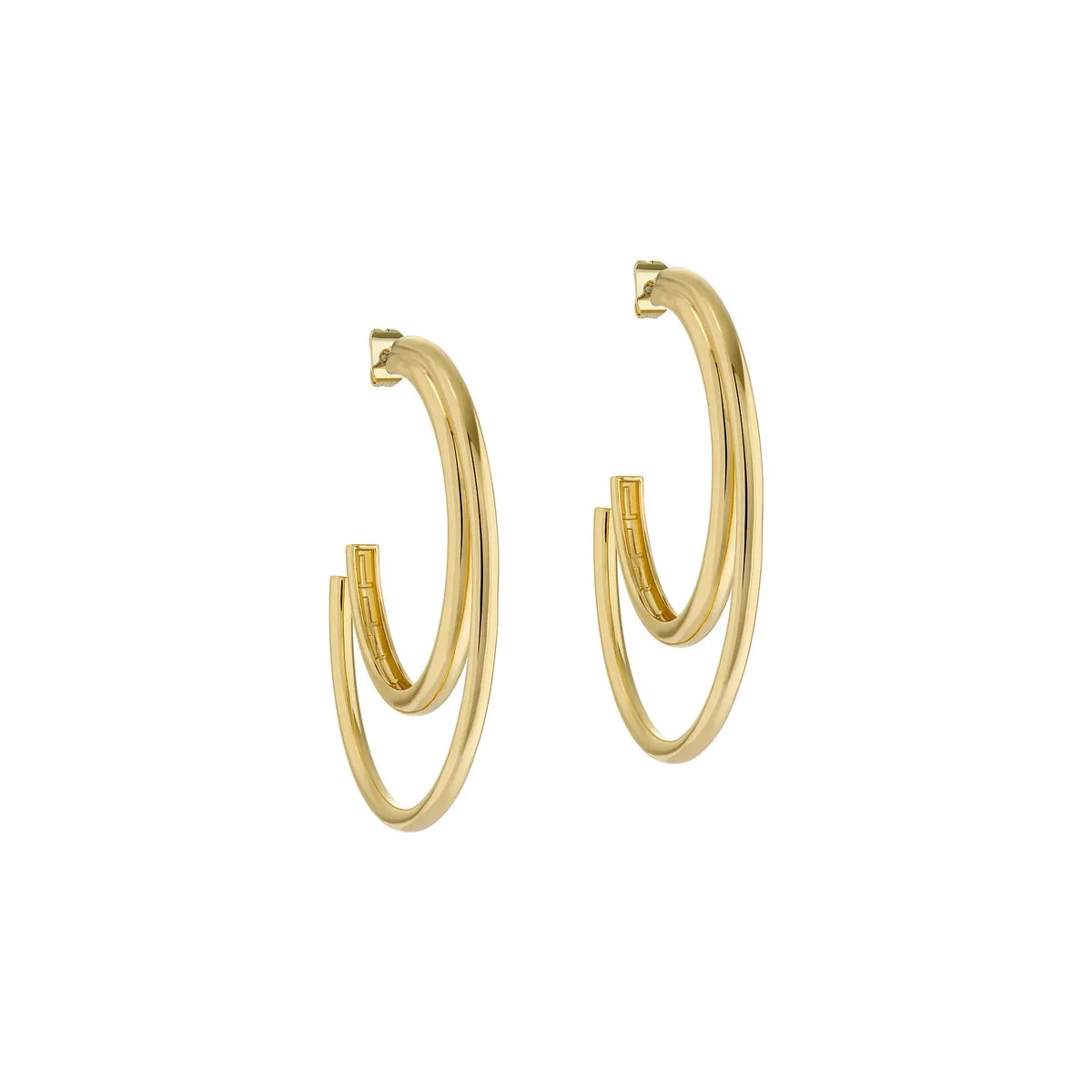 ted baker helinaa large double hoop earring gold tone