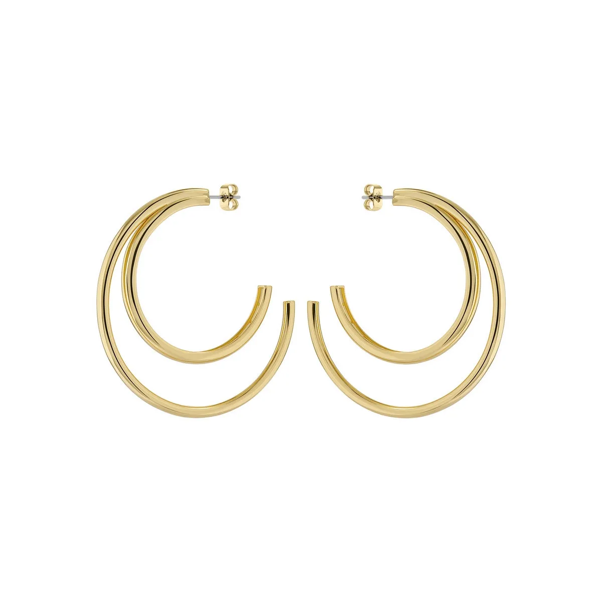 ted baker helinaa large double hoop earring gold tone