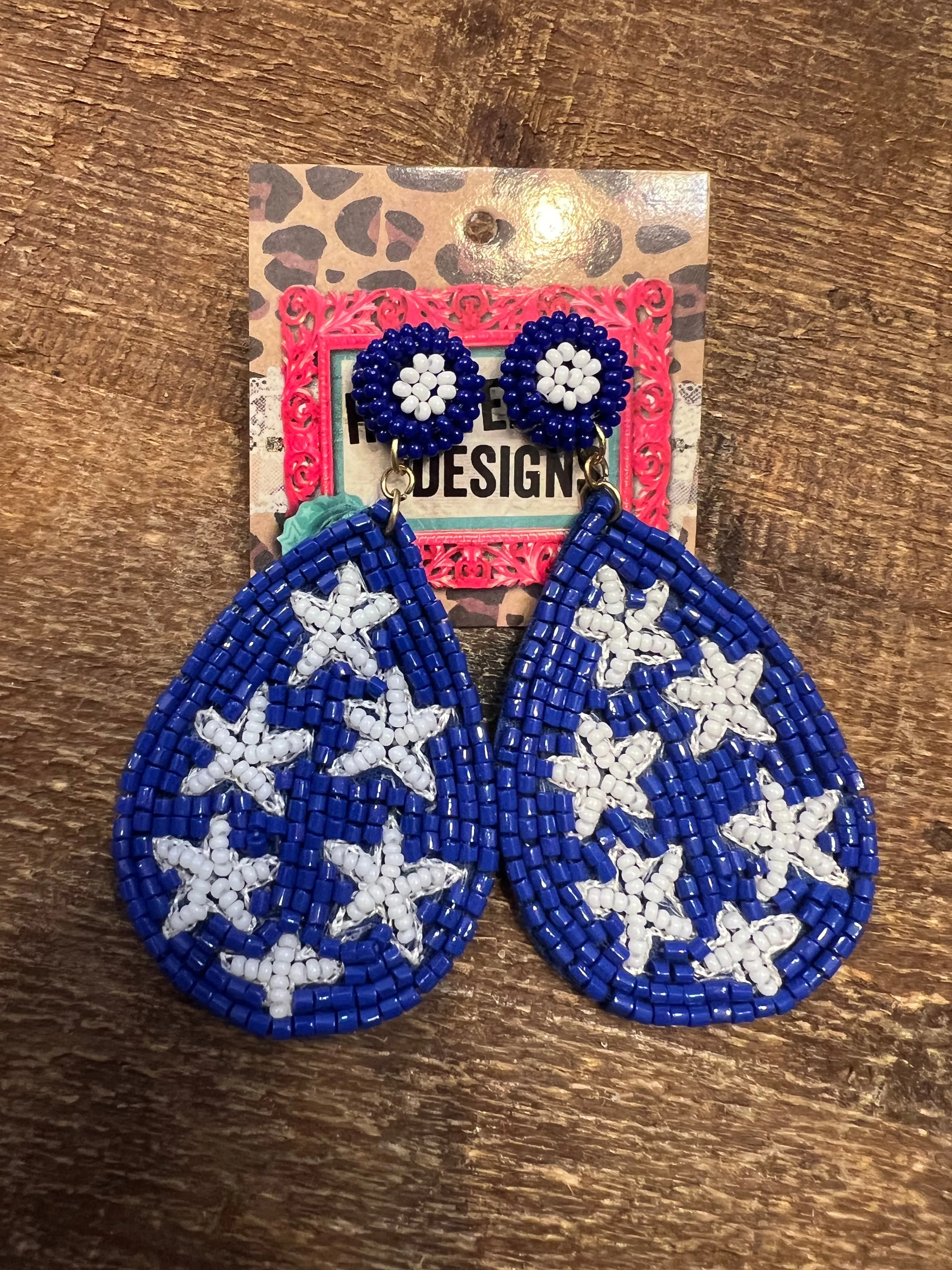 The TearDrop GameDay Beaded Earring