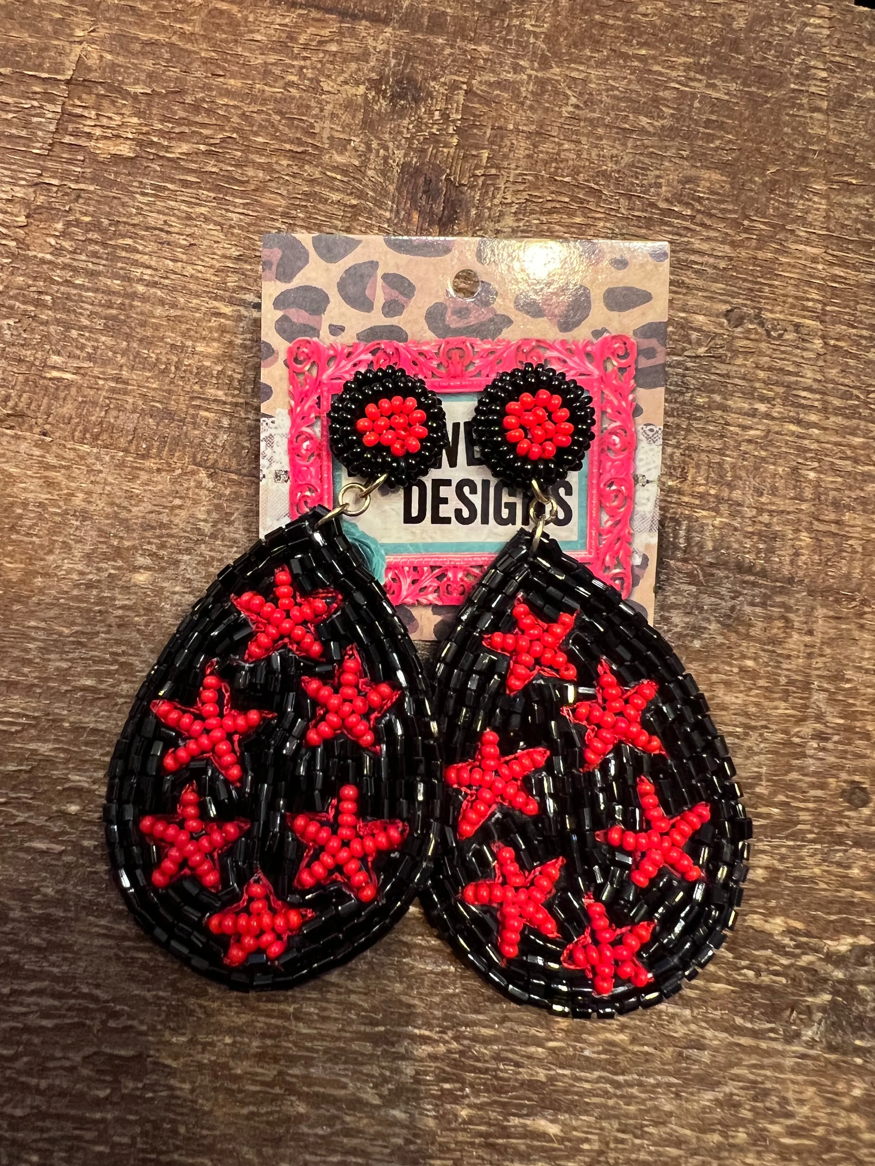 The TearDrop GameDay Beaded Earring