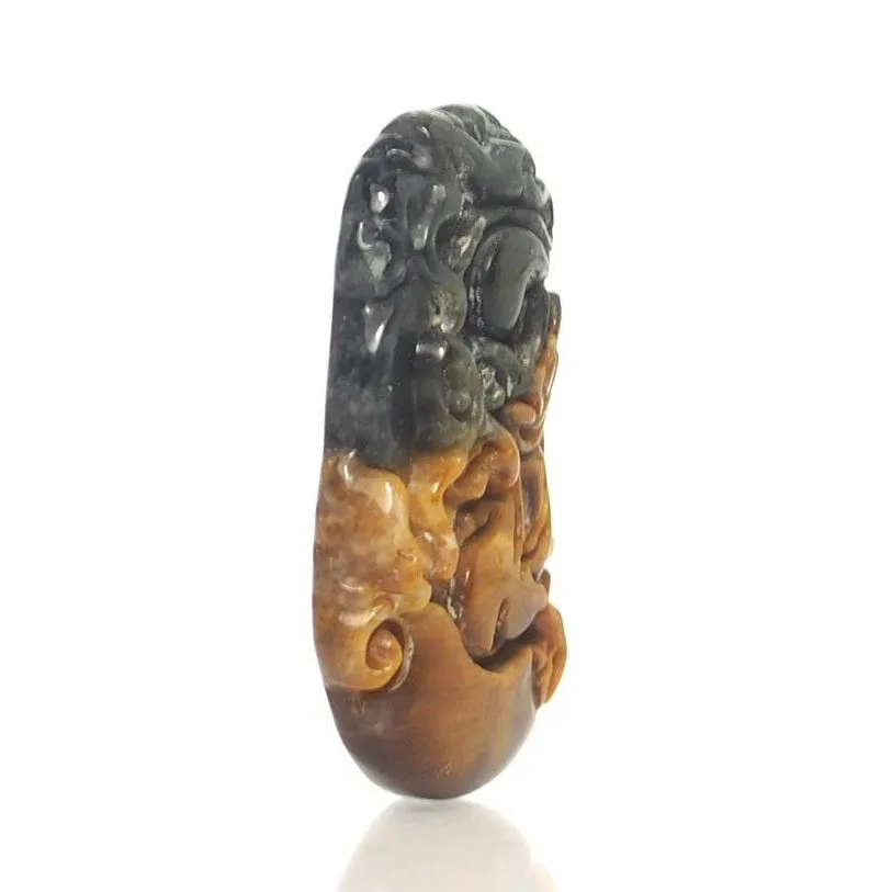 Tiger's Eye Chinese Zodiac Pendant, Dragon