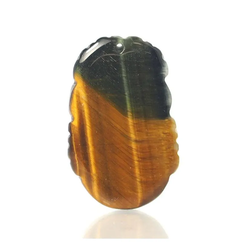 Tiger's Eye Chinese Zodiac Pendant, Dragon