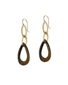 Tiger’s Eye Drop Earrings