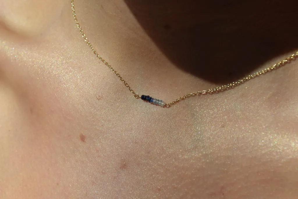 Tourmaline Bar Necklace - October