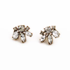 Vintage Style Small Resin Stone Stud Earrings Fashion Jewelry Women Retro Brincos