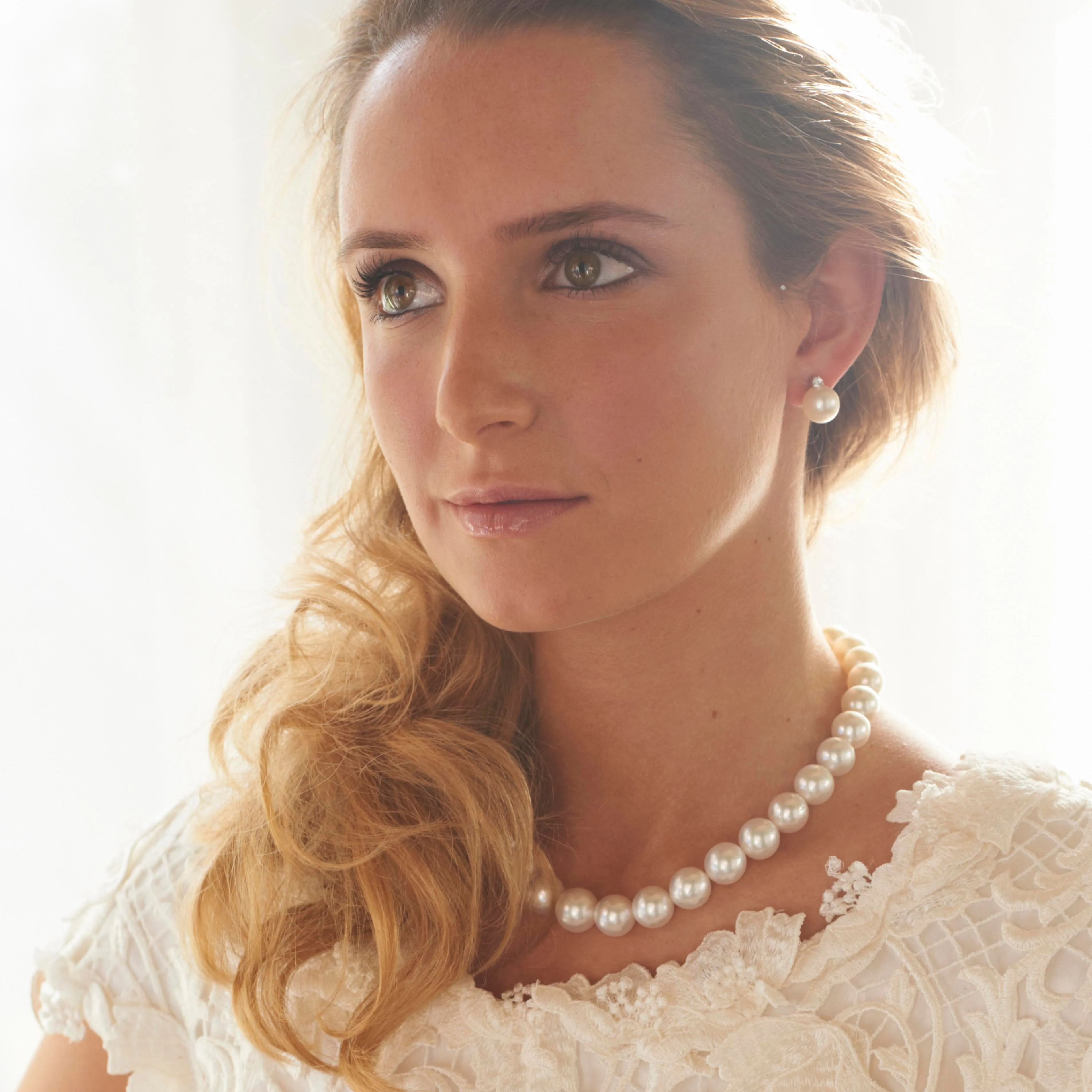 White-Gold South Sea Pearl Necklace (Made To Order)