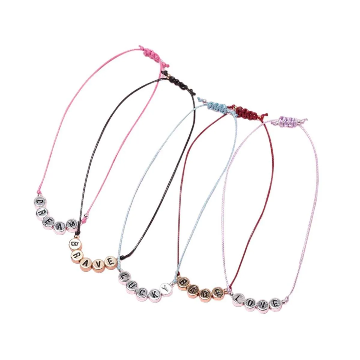 Woven Adjustable Bracelet, Babe