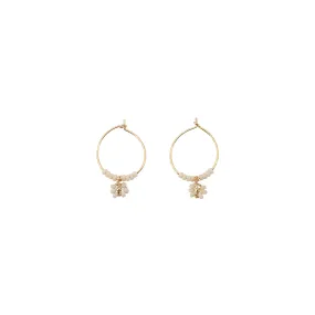 XS Flower Hoops - PINK